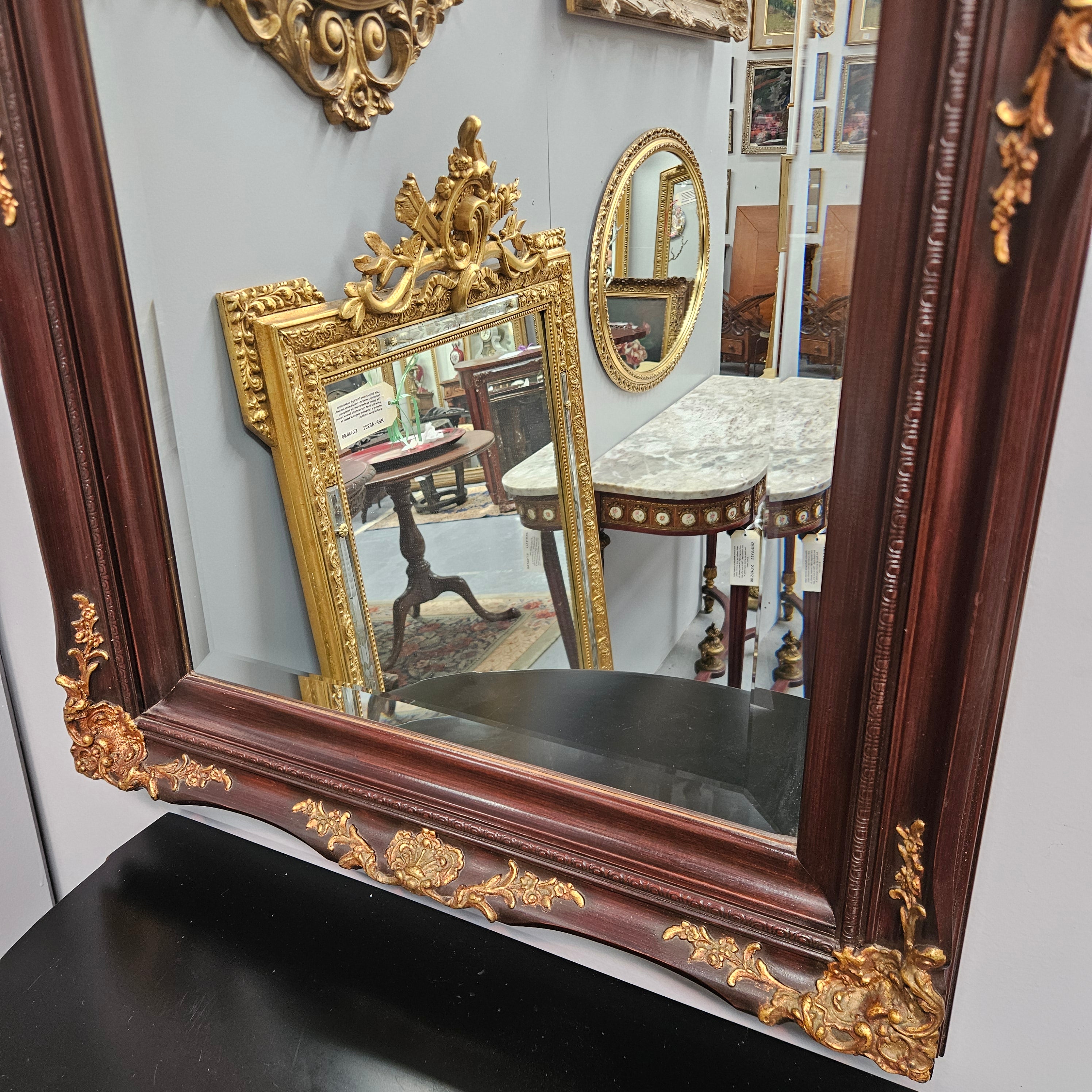Vintage Bevelled Edge Gilded Wooden Mirror | Antique & Vintage | Moonee Ponds Antiques | Australia Wide Delivery