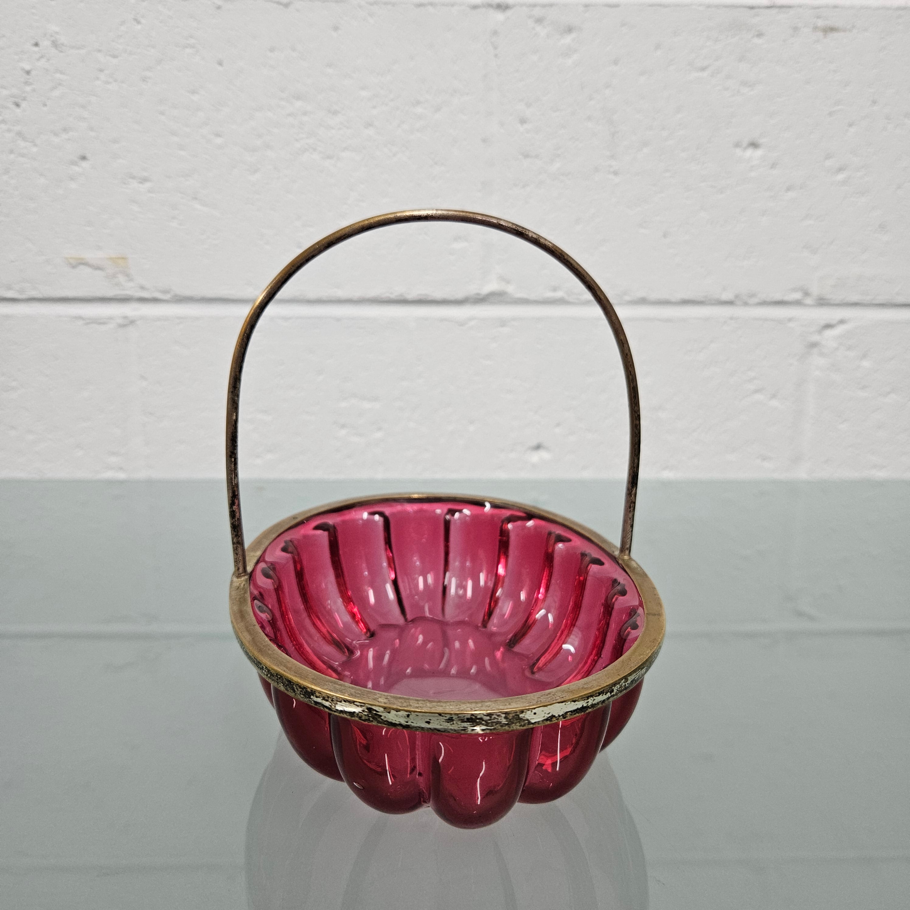 Antique Cranberry Glass Bon Bon Dish | Antique & Vintage | Moonee Ponds Antiques | Australia Wide Delivery