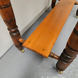 Pine Edwardian Side Table With Rail