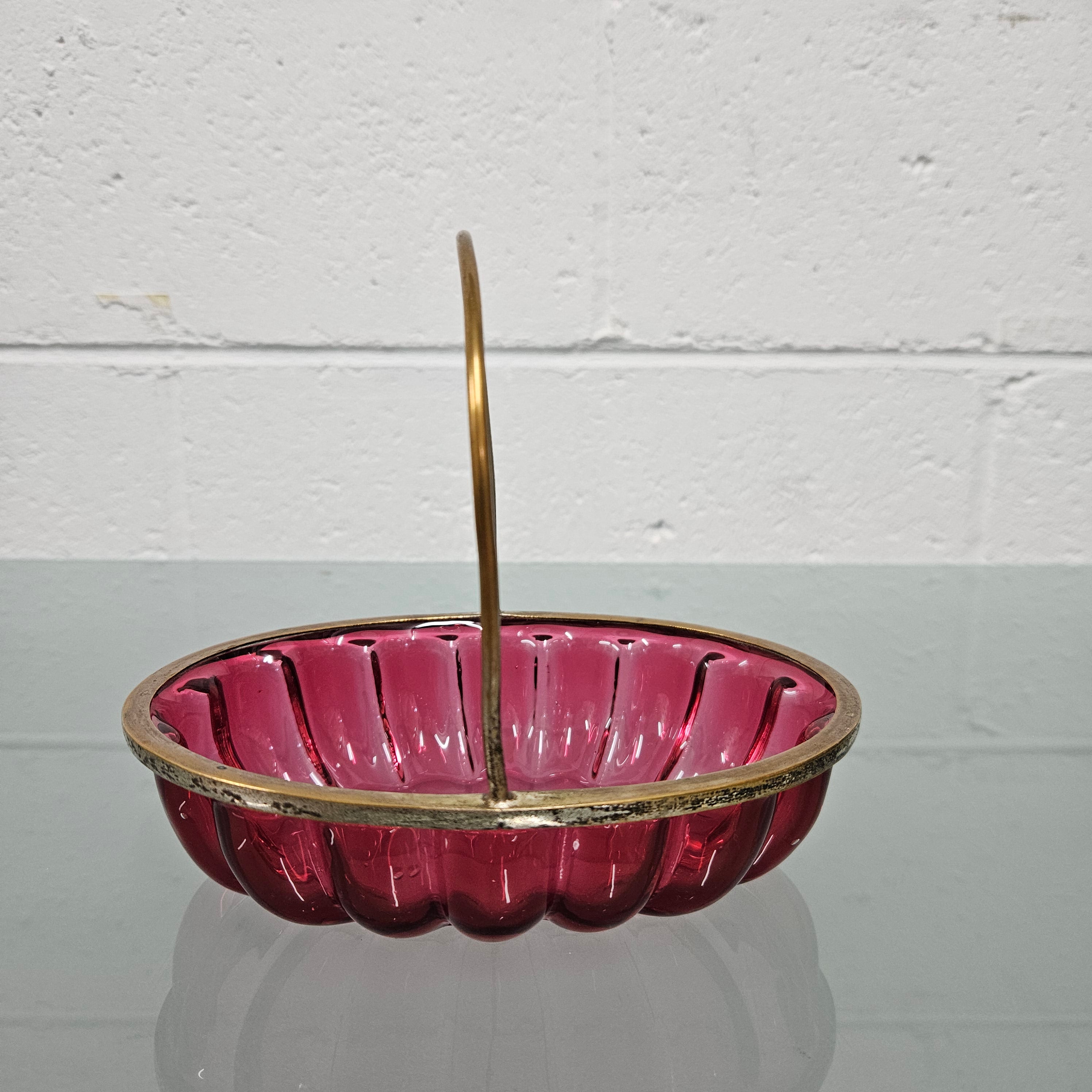 Antique Cranberry Glass Bon Bon Dish | Antique & Vintage | Moonee Ponds Antiques | Australia Wide Delivery