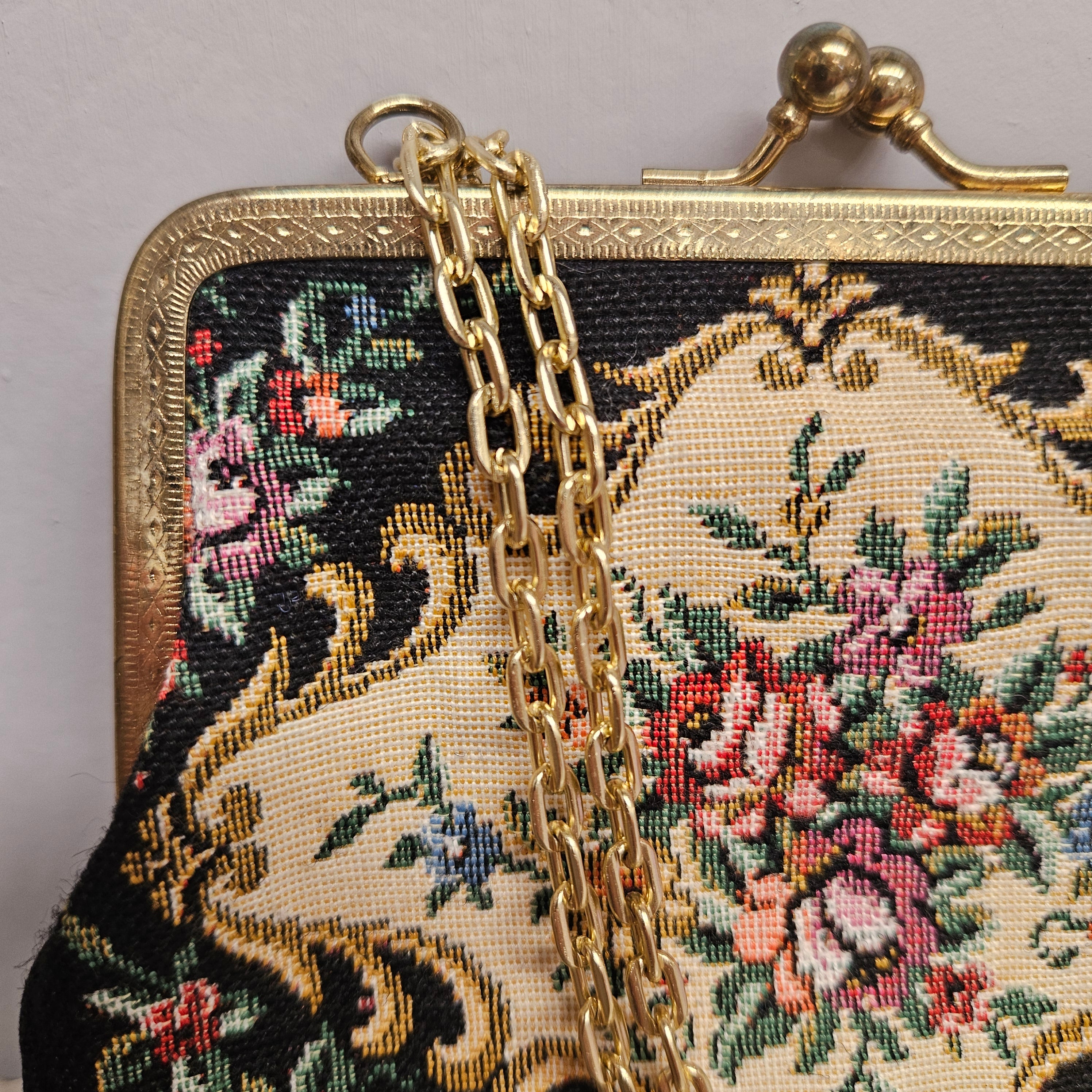 Vintage Petit Point Small Purse/Handbag | Antique & Vintage | Moonee Ponds Antiques | Australia Wide Delivery