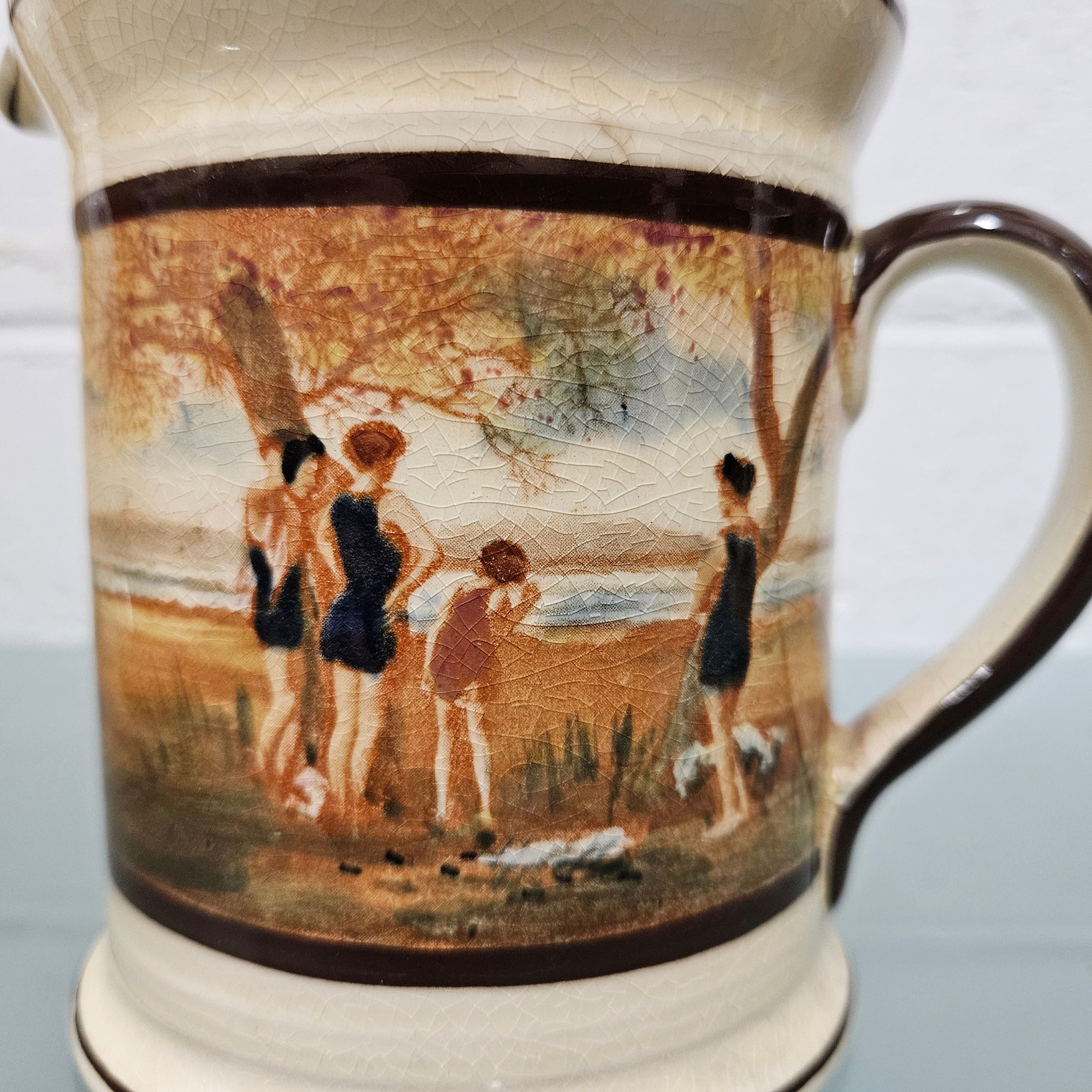 Royal Doulton Series Ware Surfing Scene Jug | Antique & Vintage | Moonee Ponds Antiques | Australia Wide Delivery