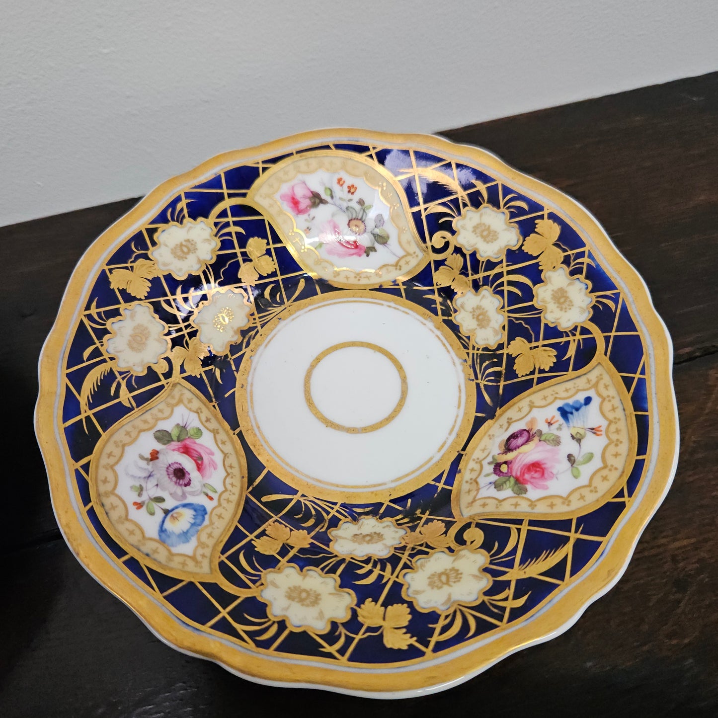 Ridgway Regency Period 6 Hand Painted & Gilded Cups & Saucers