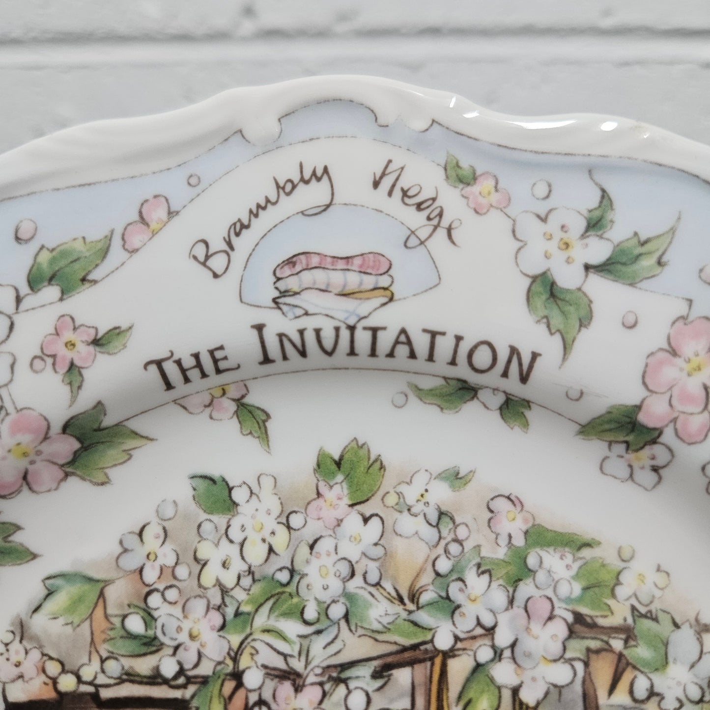 Vintage Royal Doulton Brambly Hedge "The Invitation" Plate Made in England