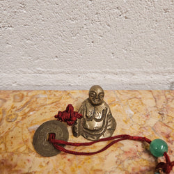 Small Laughing Buddha Pendant And Coin | Antique & Vintage | Moonee Ponds Antiques | Australia Wide Delivery