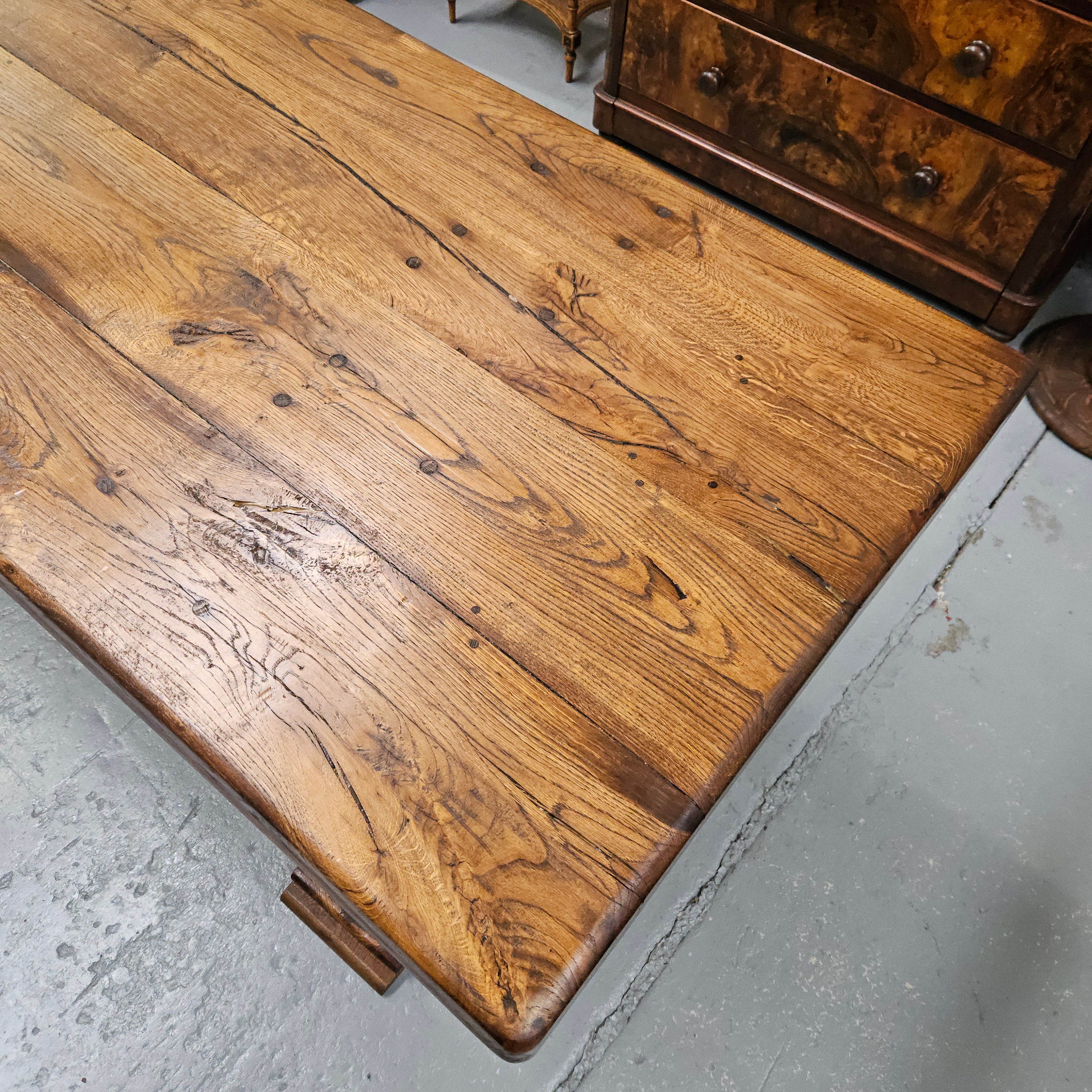 Stunning French Oak Monastery Dining Table | Antique & Vintage | Moonee Ponds Antiques | Australia Wide Delivery