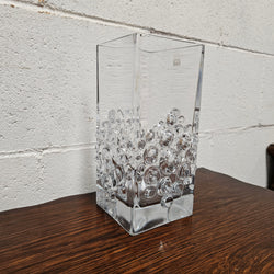 Riihimaen Finland " Lasi Stella Polaris" Glass Vase With Sticker | Antique & Vintage | Moonee Ponds Antiques | Australia Wide Delivery