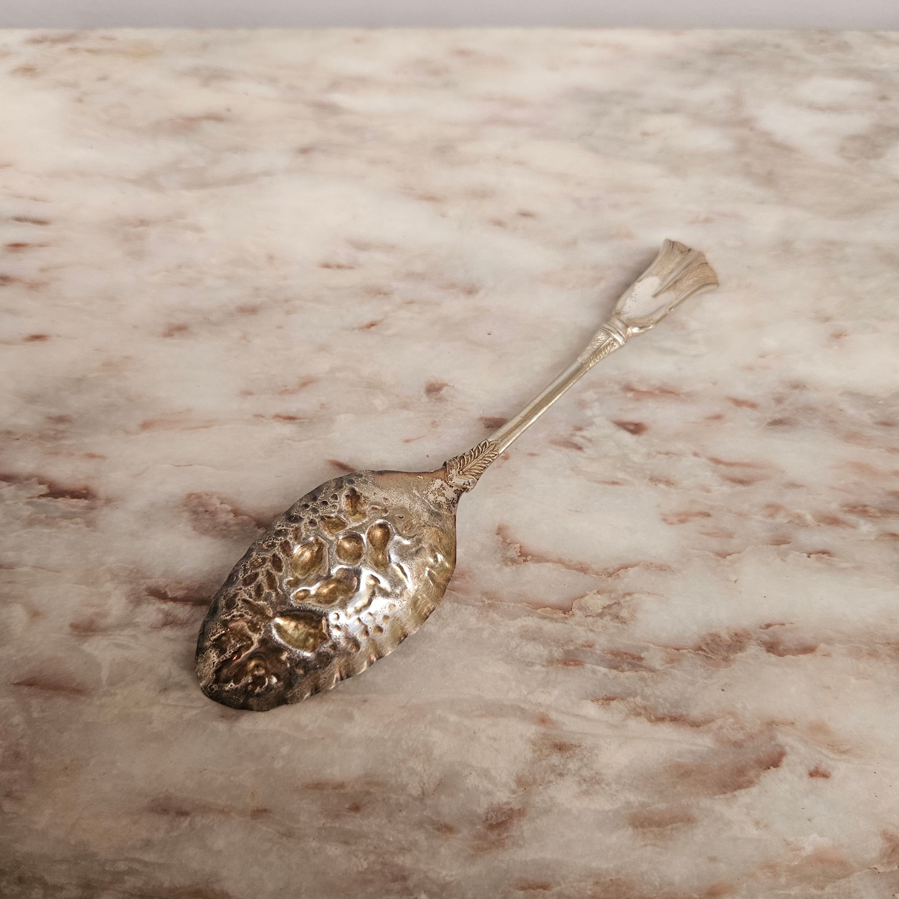 Victorian English Silver Plated Berry Spoon | Antique & Vintage | Moonee Ponds Antiques | Australia Wide