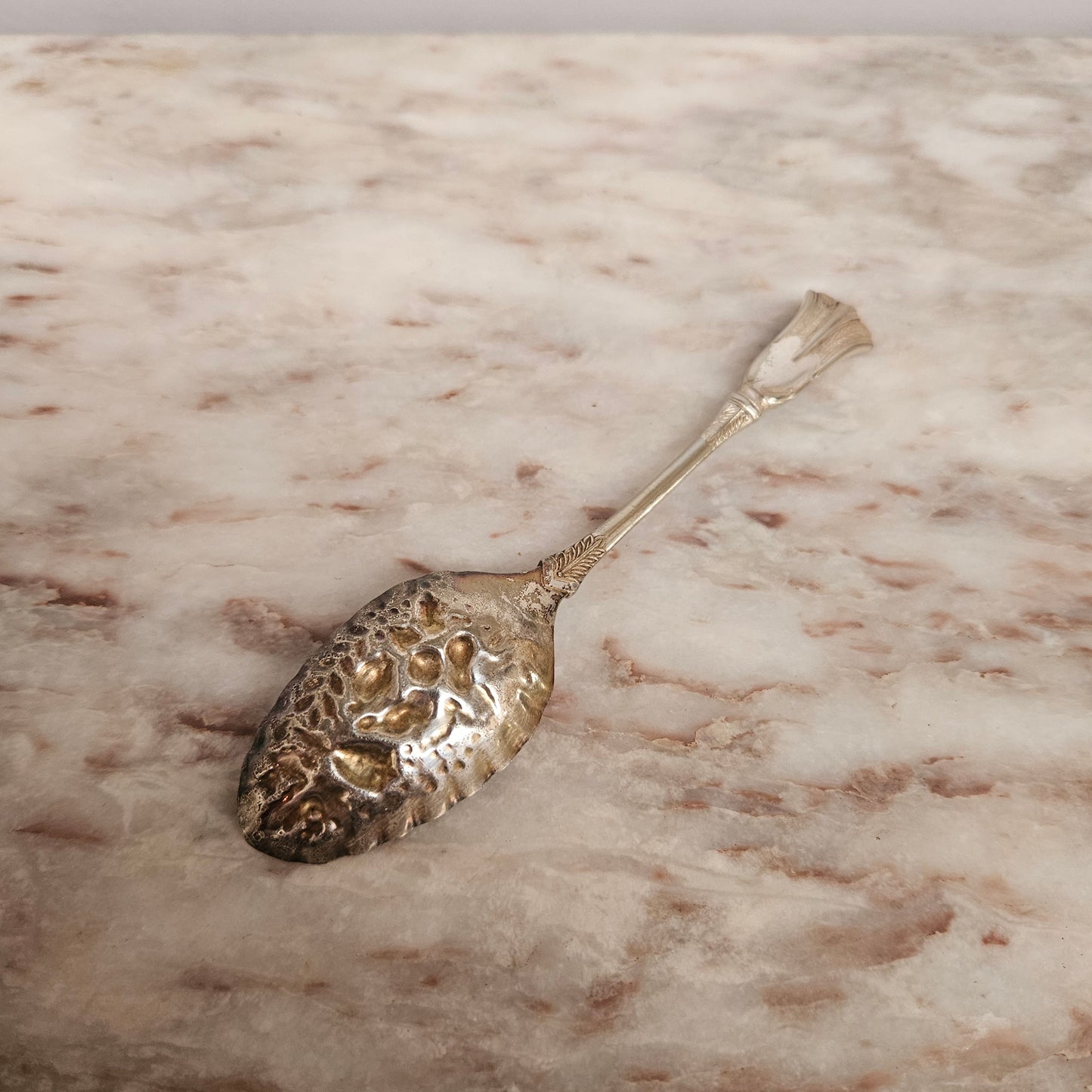 Victorian English Silver Plated Berry Spoon