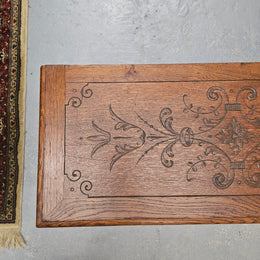 19th Century Nicely Carved French Oak Trunk