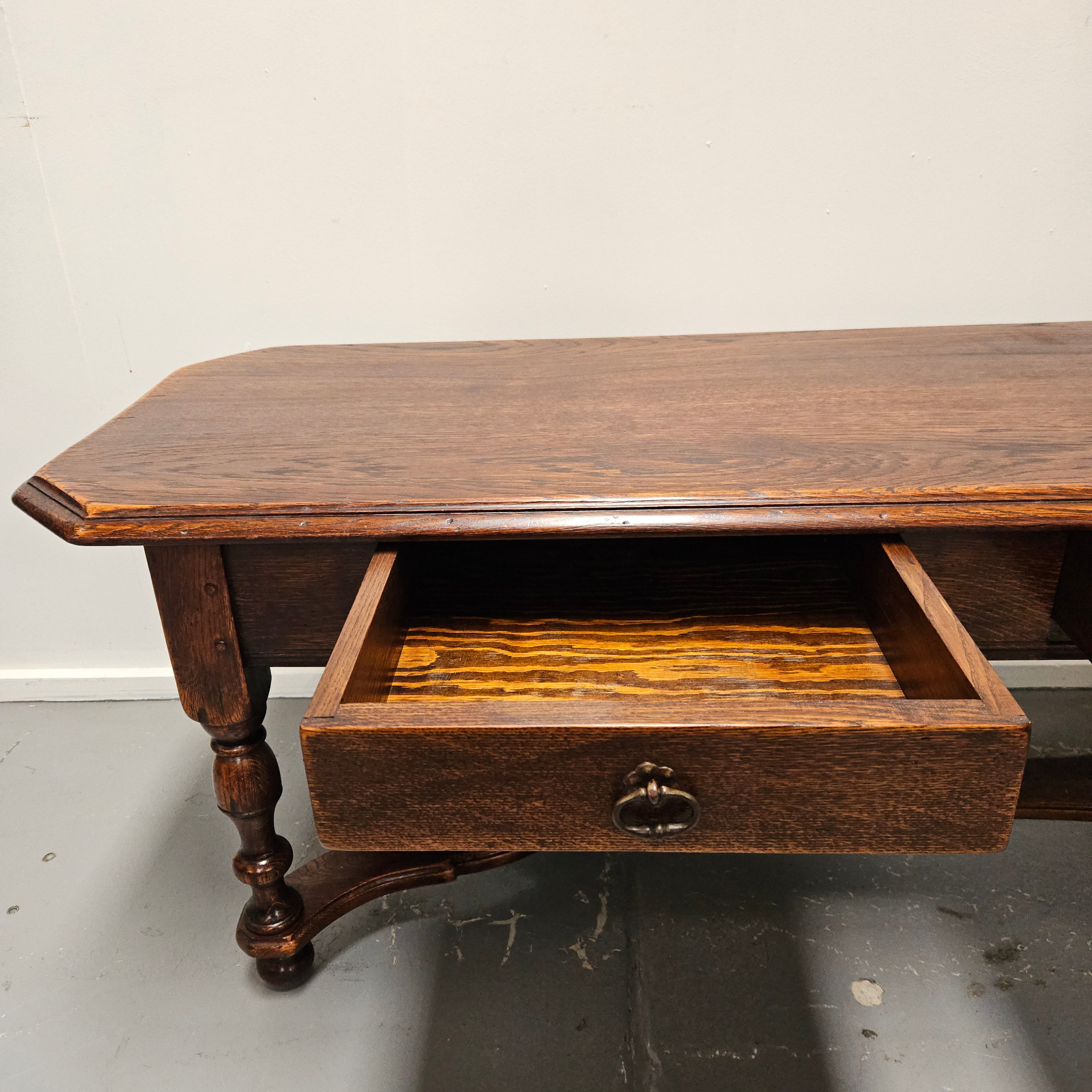 French Oak Two Drawer Coffee Table | Antique & Vintage | Moonee Ponds Antiques | Australia Wide Delivery