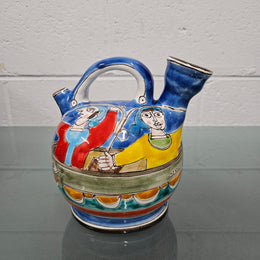 Vintage Signed "Desimone" Hand Painted Pitcher