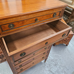 French Fruitwood Chest of Seven Drawers | Antique & Vintage | Moonee Ponds Antiques | Australia Wide Delivery