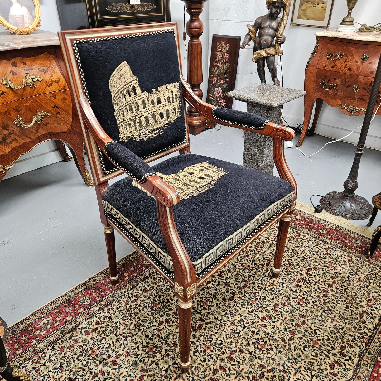 Impressive Louis XVth Style Vintage Armchair