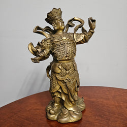 Vintage Bronze Of Guan Yu Chinese Deity