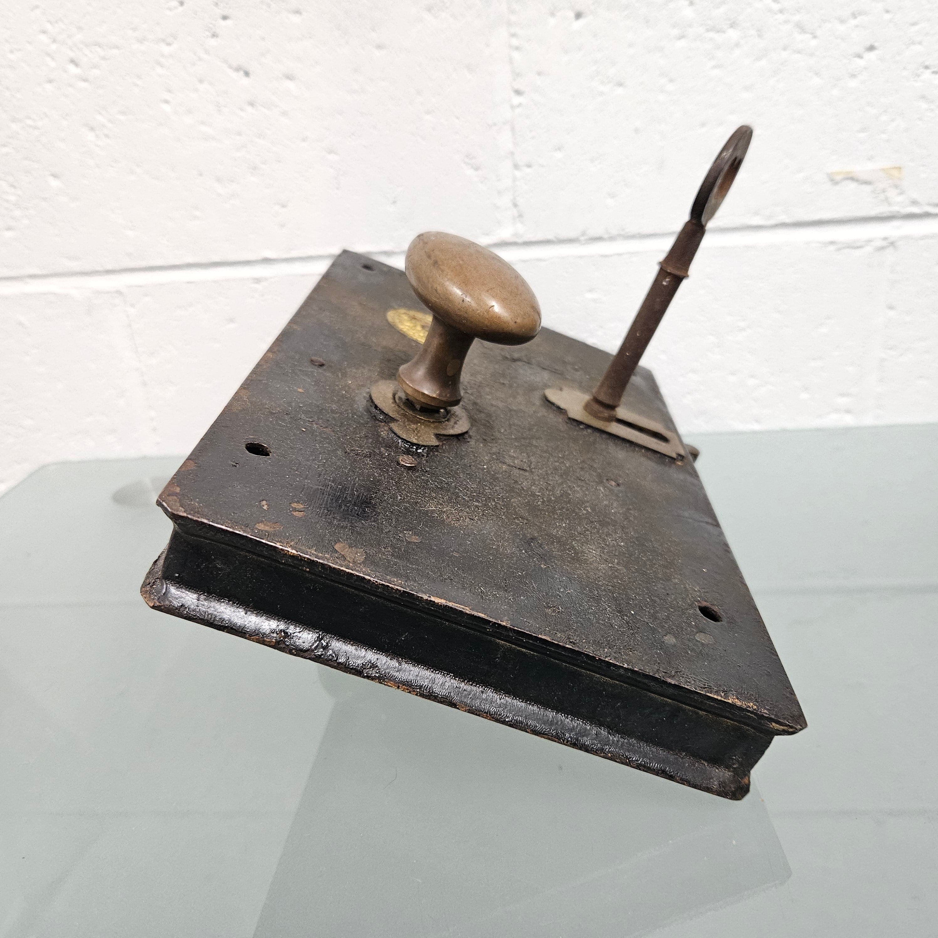 Antique Door Lock With Key | Antique & Vintage | Moonee Ponds Antiques | Australia Wide Delivery
