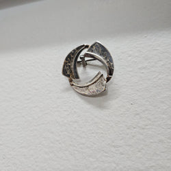 Pretty 3 Sectional Engraved Silver Brooch | Antique & Vintage | Moonee Ponds Antiques | Australia Wide Delivery