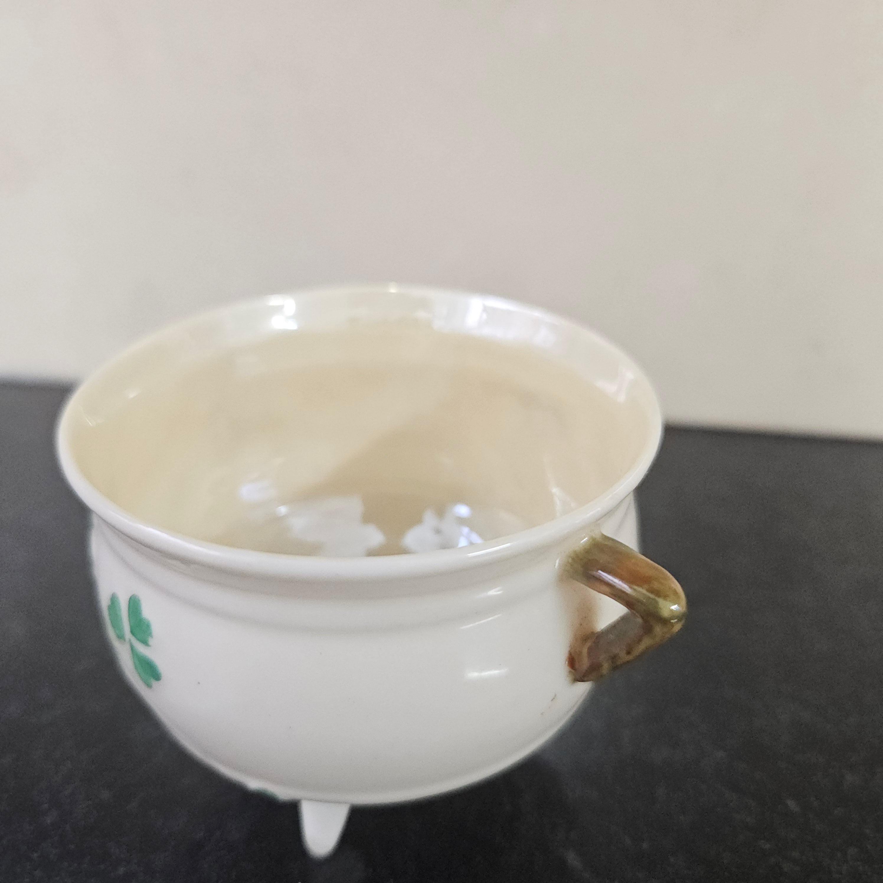 Belleek Small Cauldron Bowl | Antique & Vintage | Moonee Ponds Antiques | Australia Wide Delivery