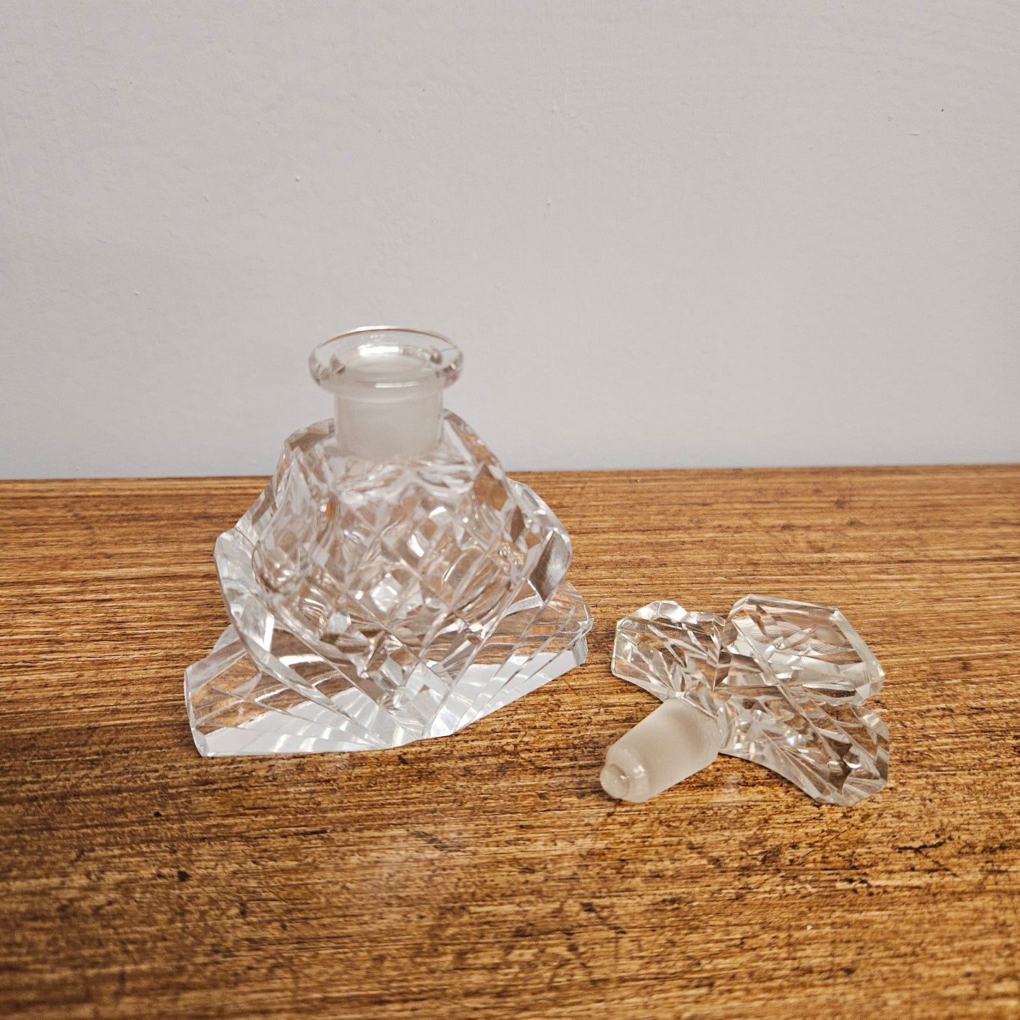 Vintage Art Deco Crystal Perfume Bottle