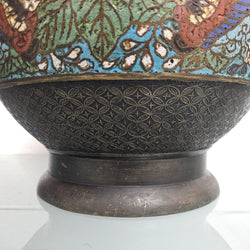 Antique Chinese Bronze & Cloisonne Planter | Antique & Vintage | Moonee Ponds Antiques | Australia Wide Delivery