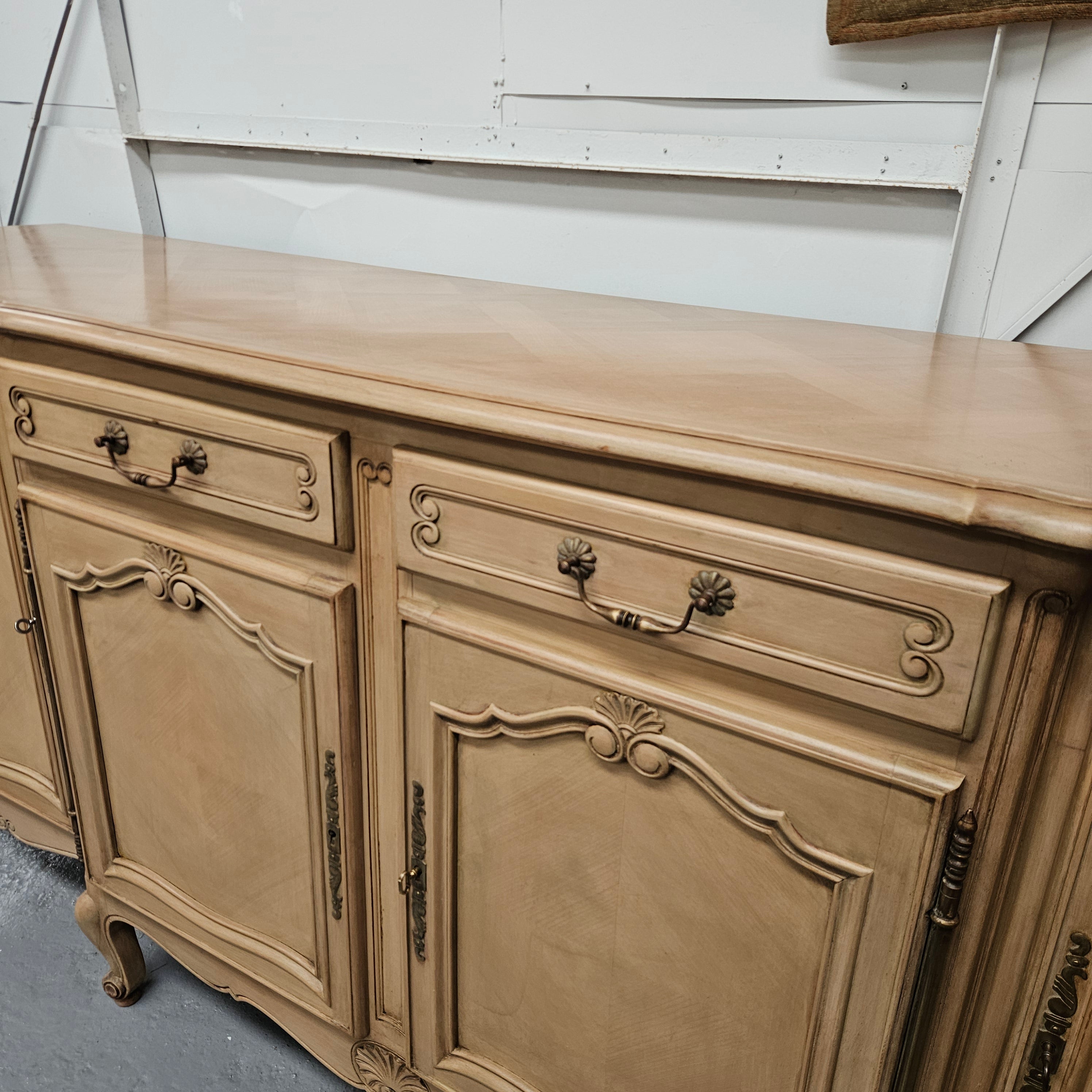 French Parquetry Large Sideboard | Antique & Vintage | Moonee Ponds Antiques | Australia Wide Delivery