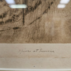 Signed Aquatint Etching Sunrise by Henry Van Raalte | Antique & Vintage | Moonee Ponds Antiques | Australia Wide Delivery