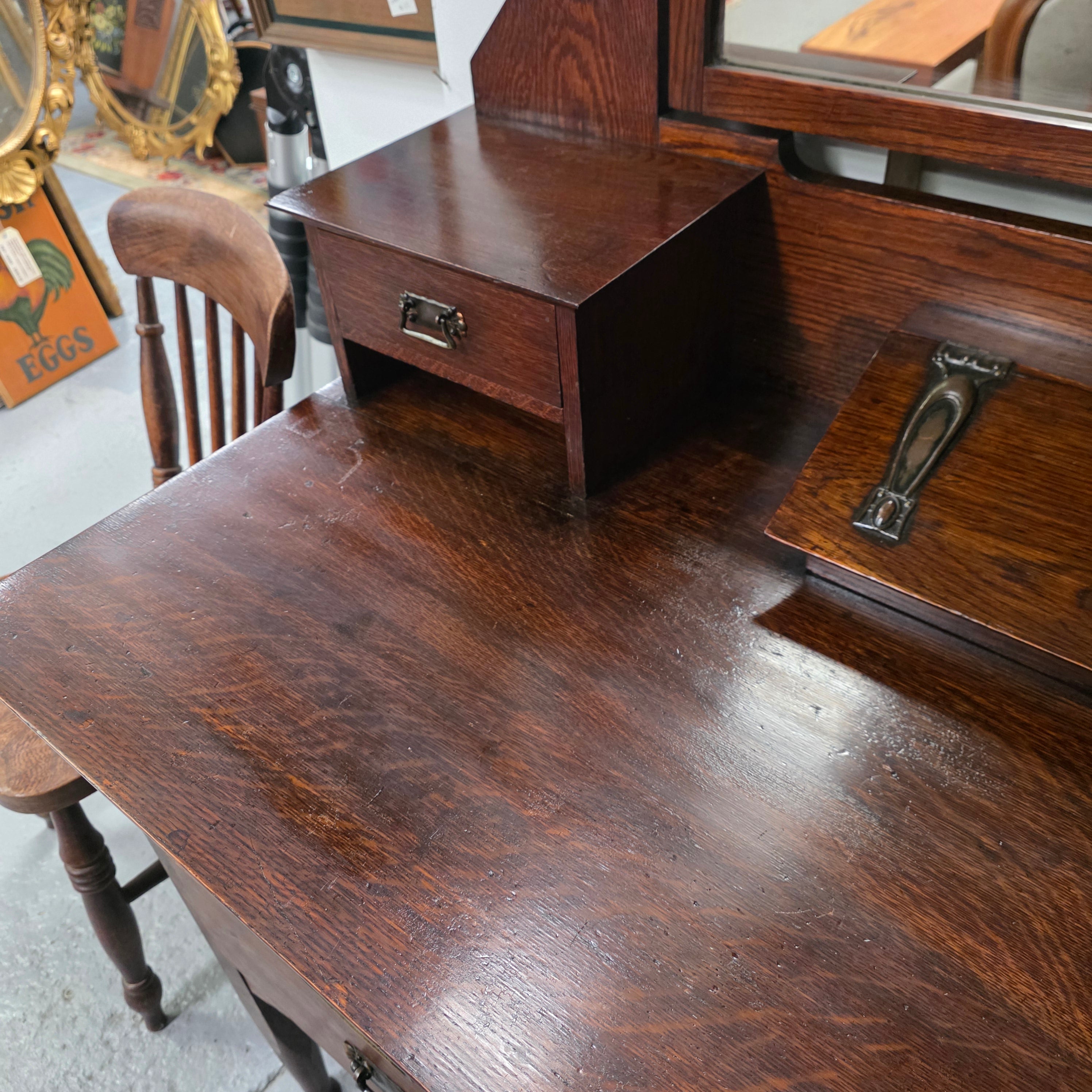 Art and Crafts Oak Dressing Table | Antique & Vintage | Moonee Ponds Antiques | Australia Wide Delivery