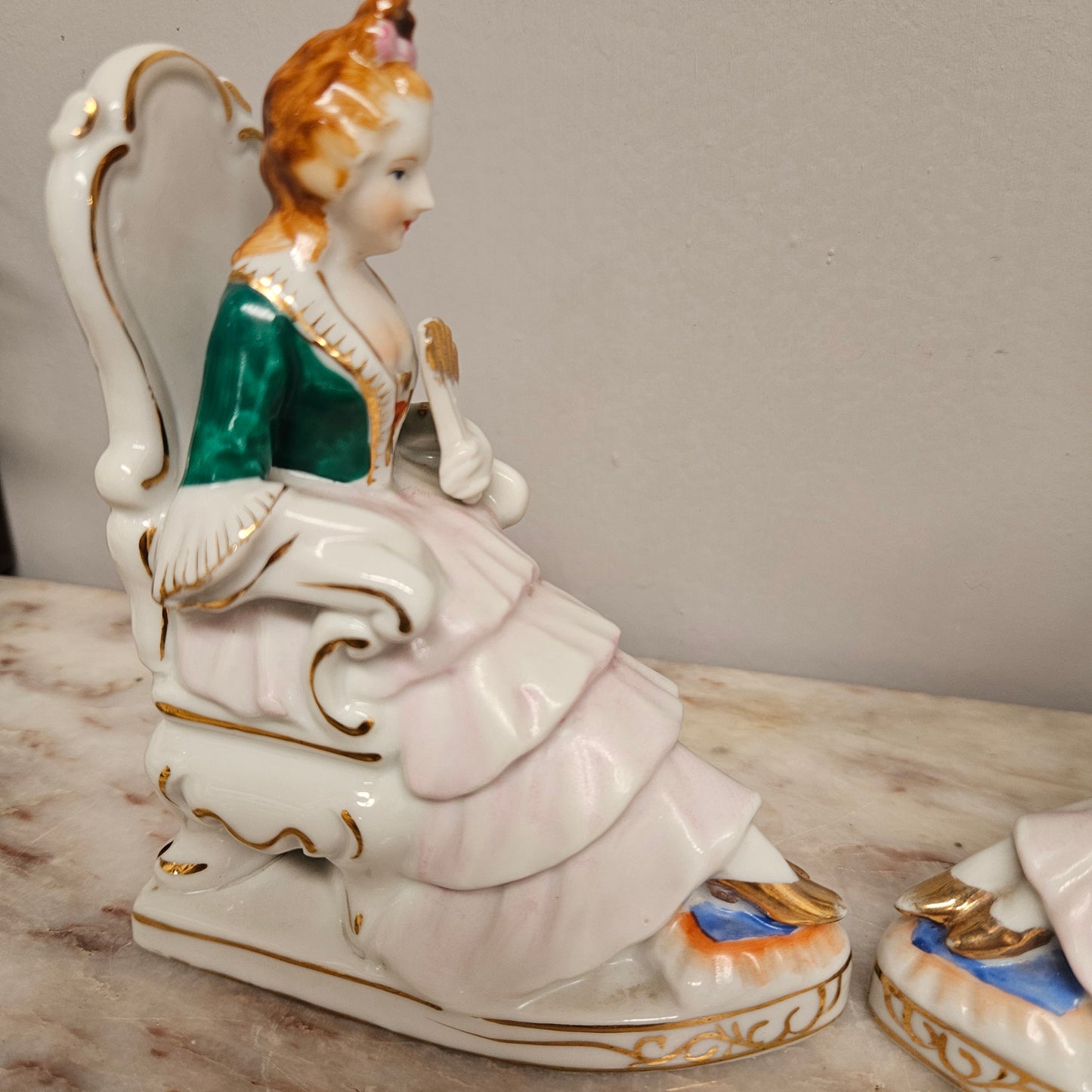 Pair of Vintage Porcelain Bookends