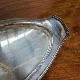 Hardy Brothers EPNS Silver Tray & Cut Crystal Dividers
