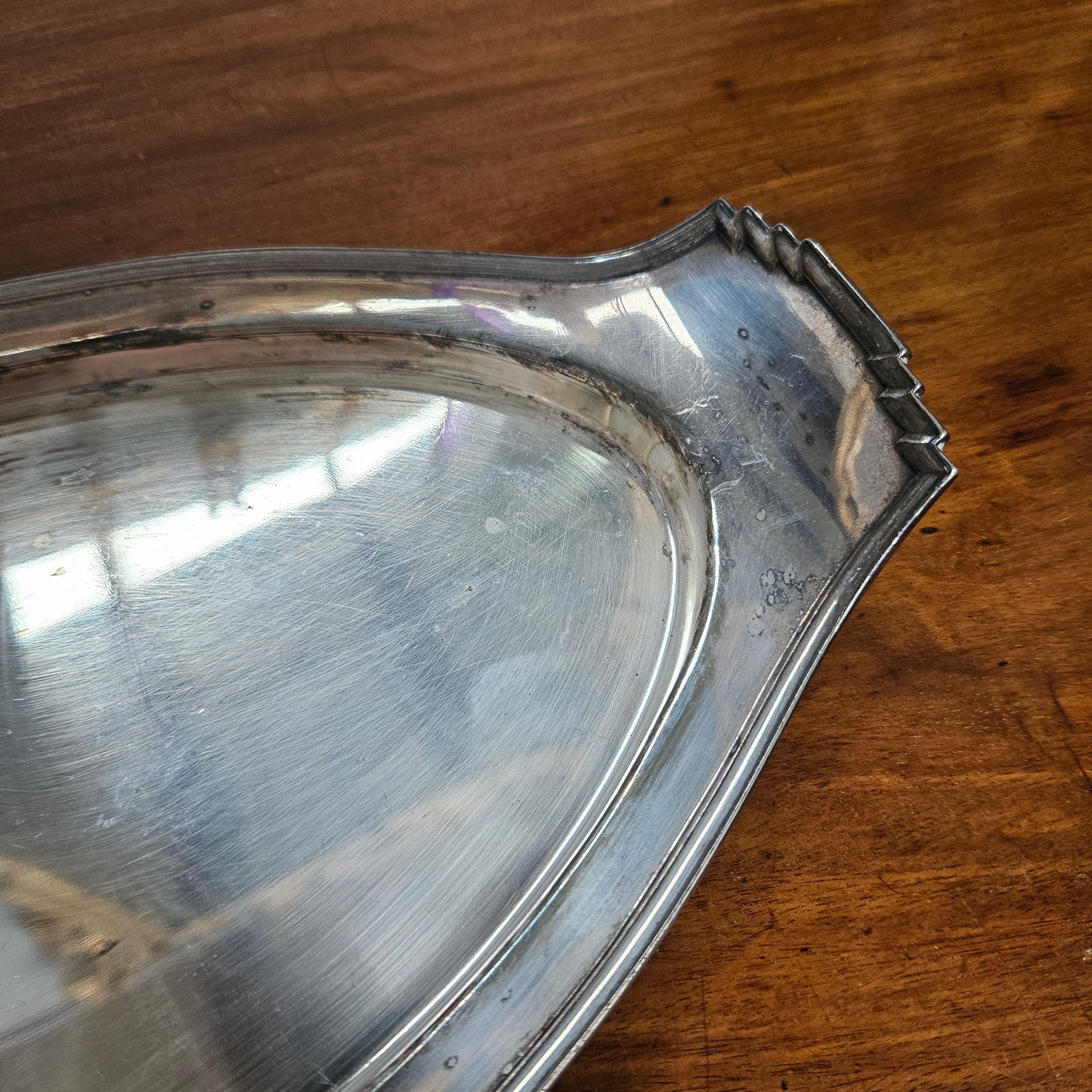 Hardy Brothers EPNS Silver Tray & Cut Crystal Dividers | Antique & Vintage | Moonee Ponds Antiques | Australia Wide