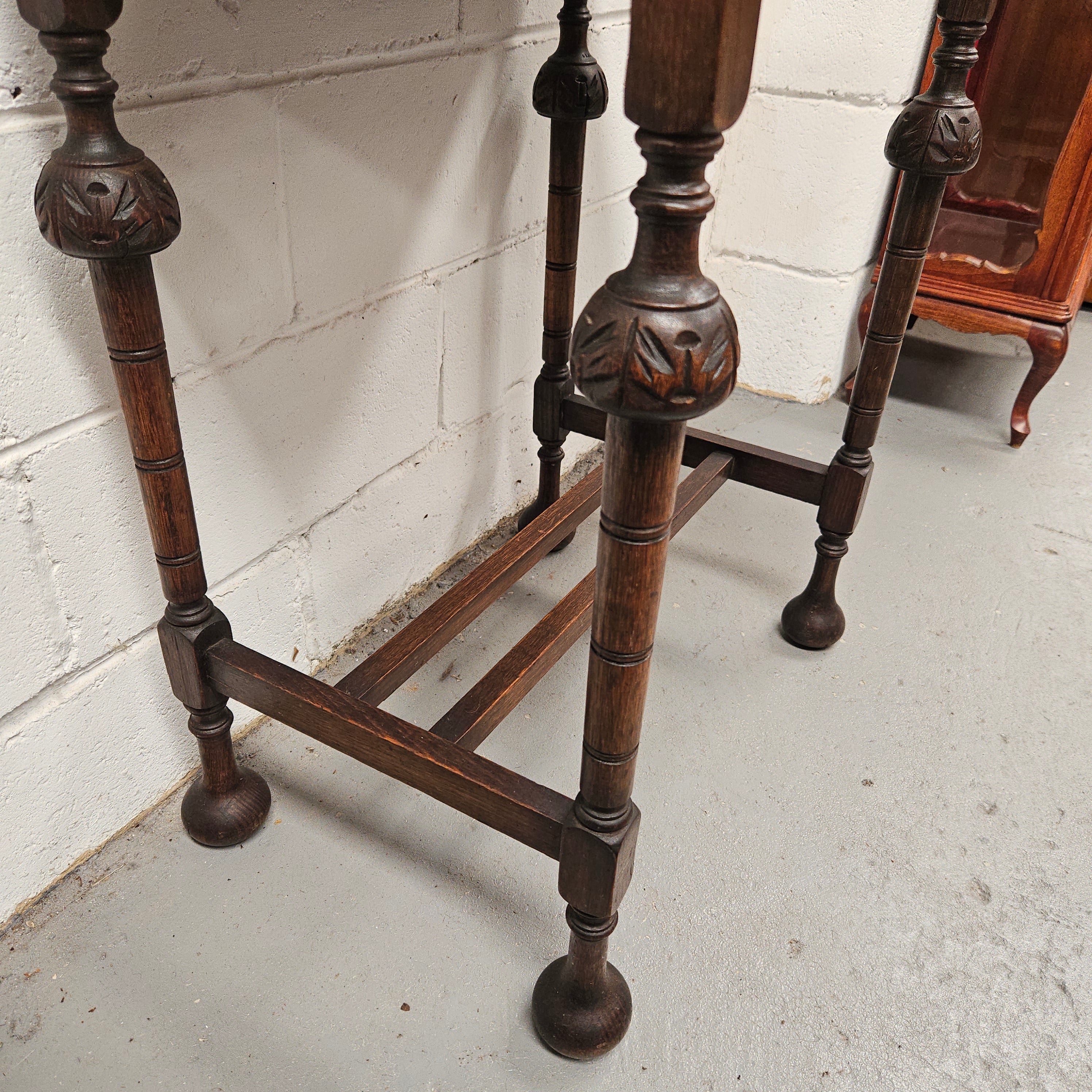 Period Oak Side Table With Drawer | Antique & Vintage | Moonee Ponds Antiques | Australia Wide Delivery