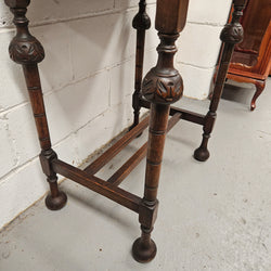 Period Oak Side Table With Drawer | Antique & Vintage | Moonee Ponds Antiques | Australia Wide Delivery