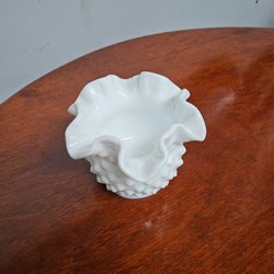 Vintage Milk Glass Fenton Vase
