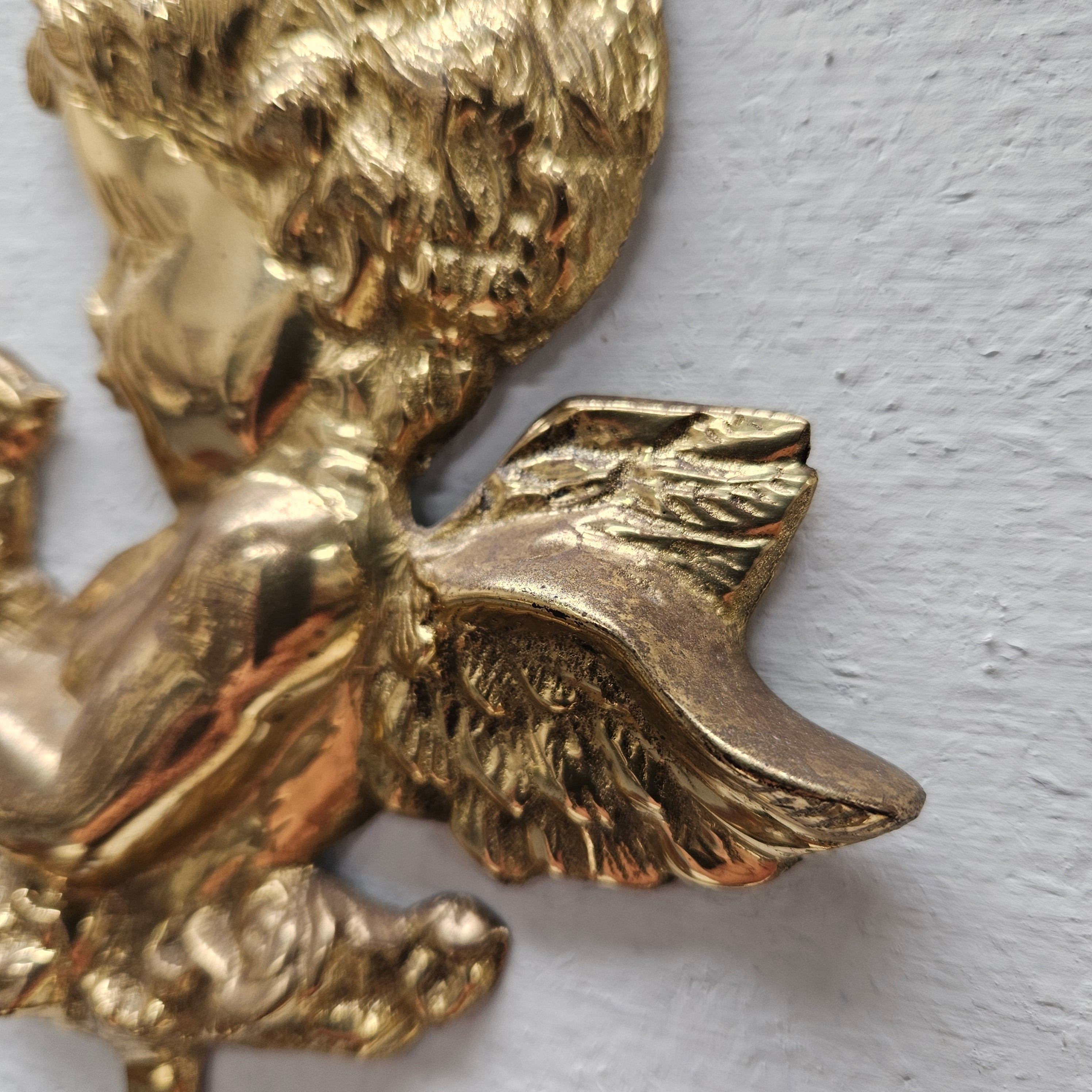 Brass Cherub Wall Hook/Hanger | Antique & Vintage | Moonee Ponds Antiques | Australia Wide Delivery