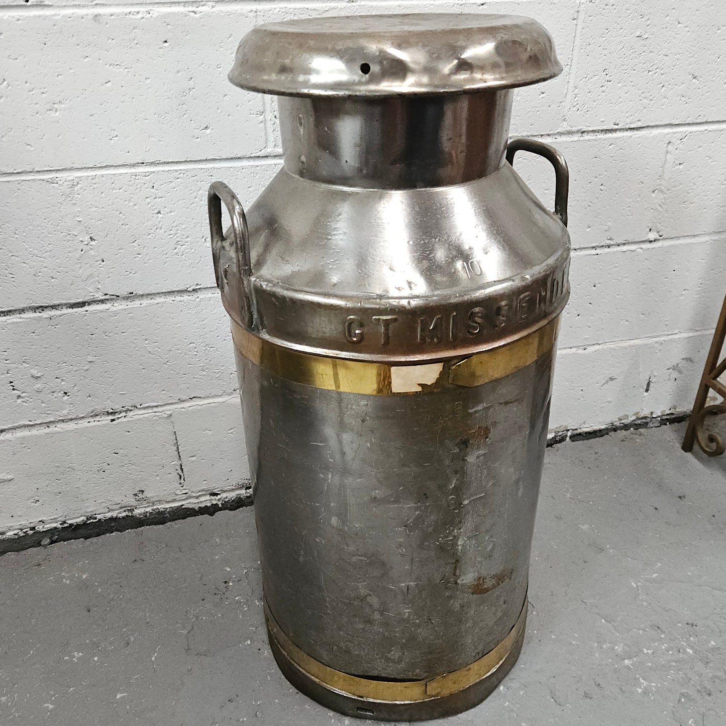 Large Metal Milk Canister/Churn