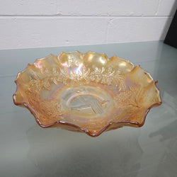 Australian Kookaburra Master Carnival Glass Bowl | Antique & Vintage | Moonee Ponds Antiques | Australia Wide Delivery