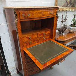 Louis XV Style Kingwood Secretaire Abattant With Drop Front Writing Bureau