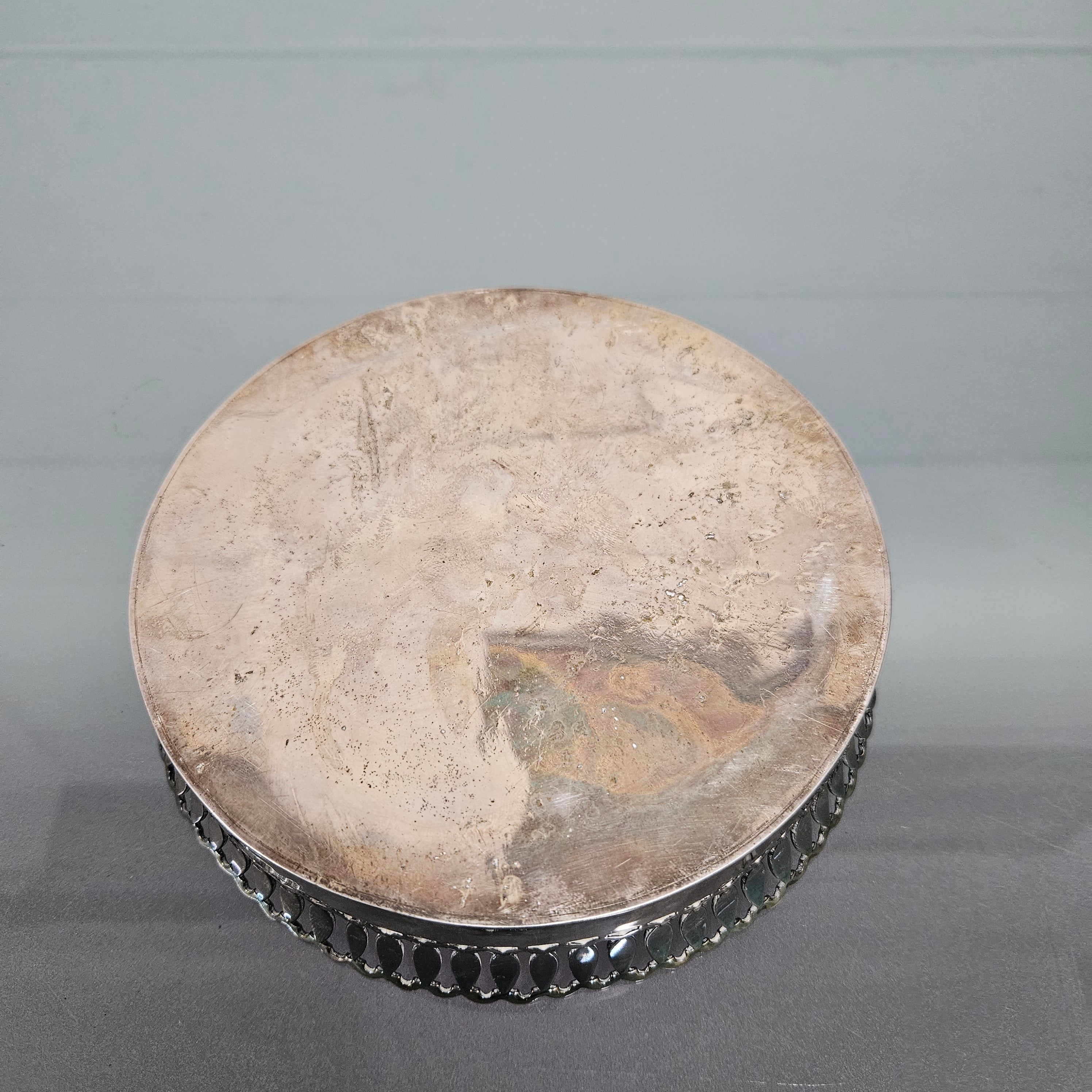 Antique Silver Plate Church Coaster | Antique & Vintage | Moonee Ponds Antiques | Australia Wide Delivery