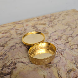 Vintage Brass & Quartz Stone Trinket Box | Antique & Vintage | Moonee Ponds Antiques | Australia Wide Delivery