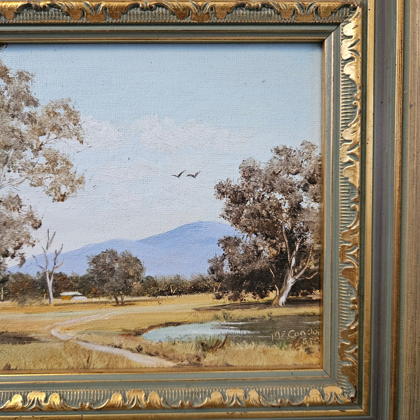 Signed Pair of Oil on Board Paintings