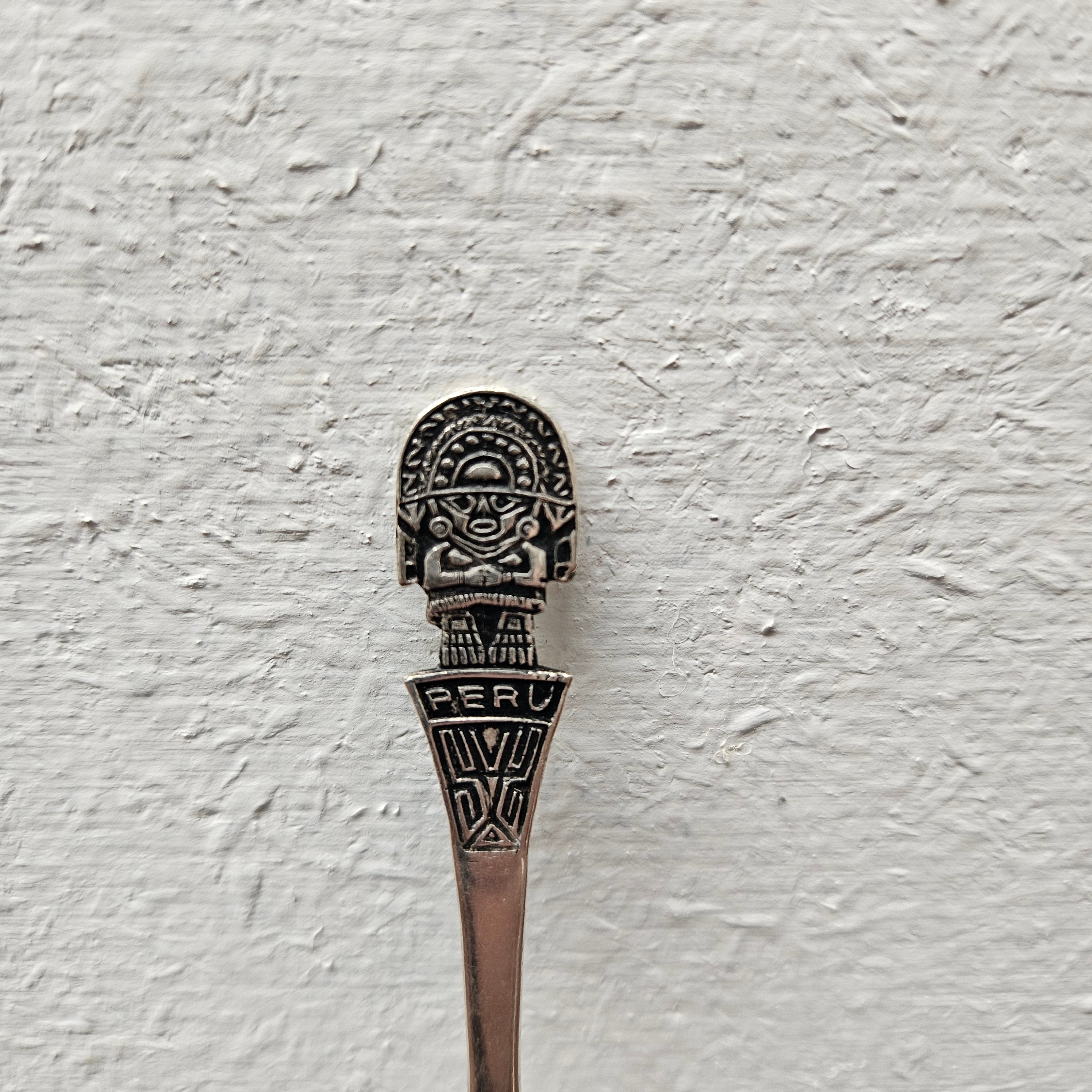 Sterling Silver Peru Spoon | Antique & Vintage | Moonee Ponds Antiques | Australia Wide Delivery