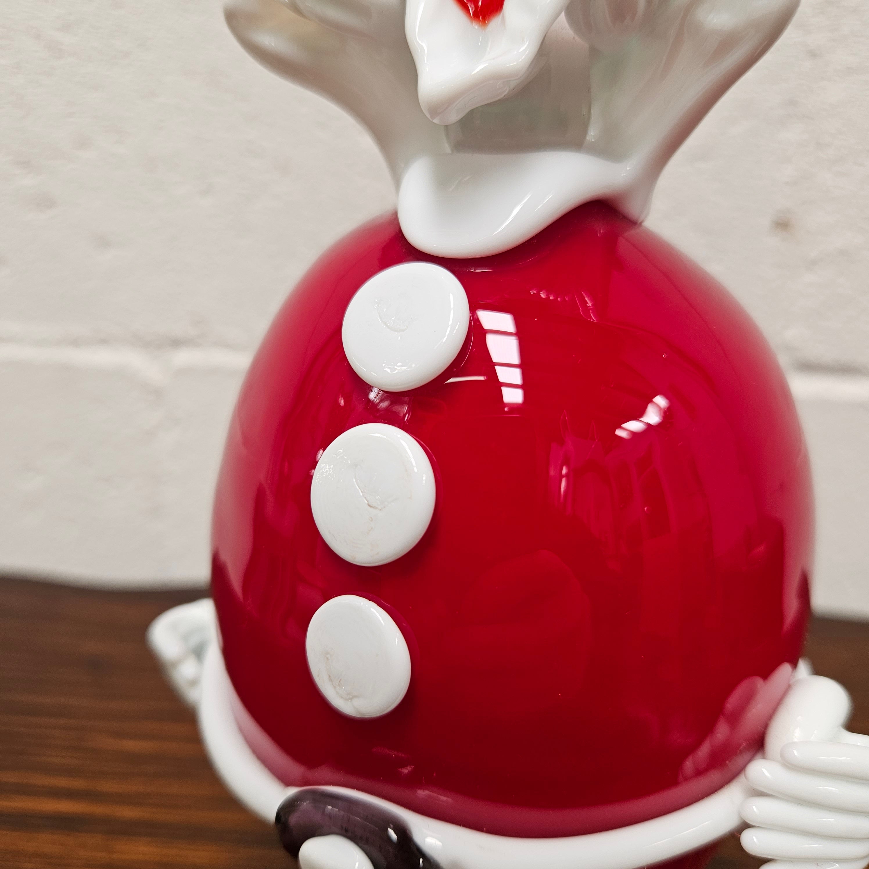 Very Rare Murano Glass Christmas Clown By Fratelli Pitau | Antique & Vintage | Moonee Ponds Antiques | Australia Wide Delivery