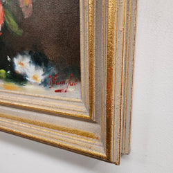 Original Floral Oil on Board Signed | Antique & Vintage | Moonee Ponds Antiques | Australia Wide Delivery