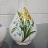 Pair Of Hand Painted Antique Milk Glass Vases Featuring Daffodils | Antique & Vintage | Moonee Ponds Antiques | Australia Wide Delivery