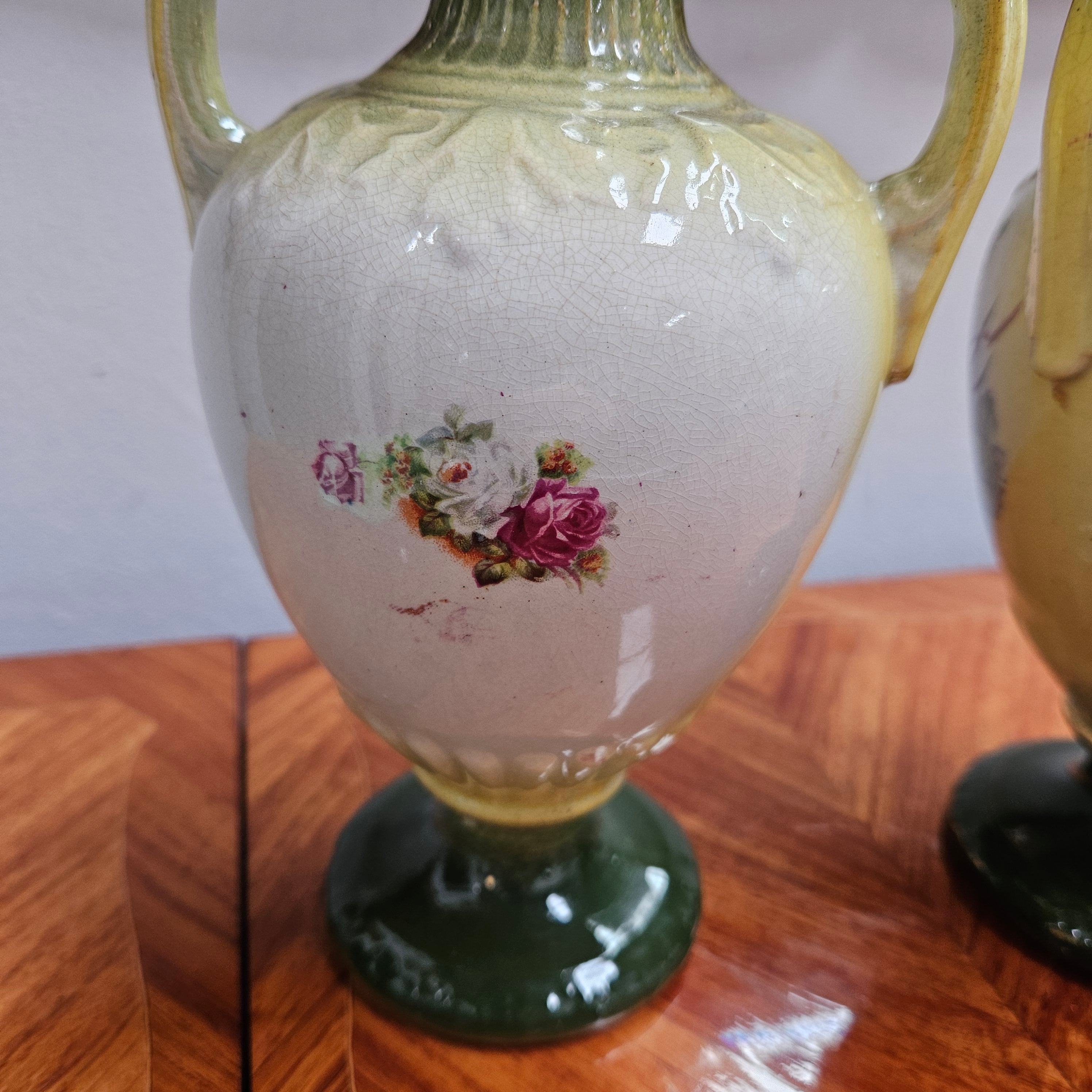 Pair Of Edwardian Vases | Antique & Vintage | Moonee Ponds Antiques | Australia Wide Delivery