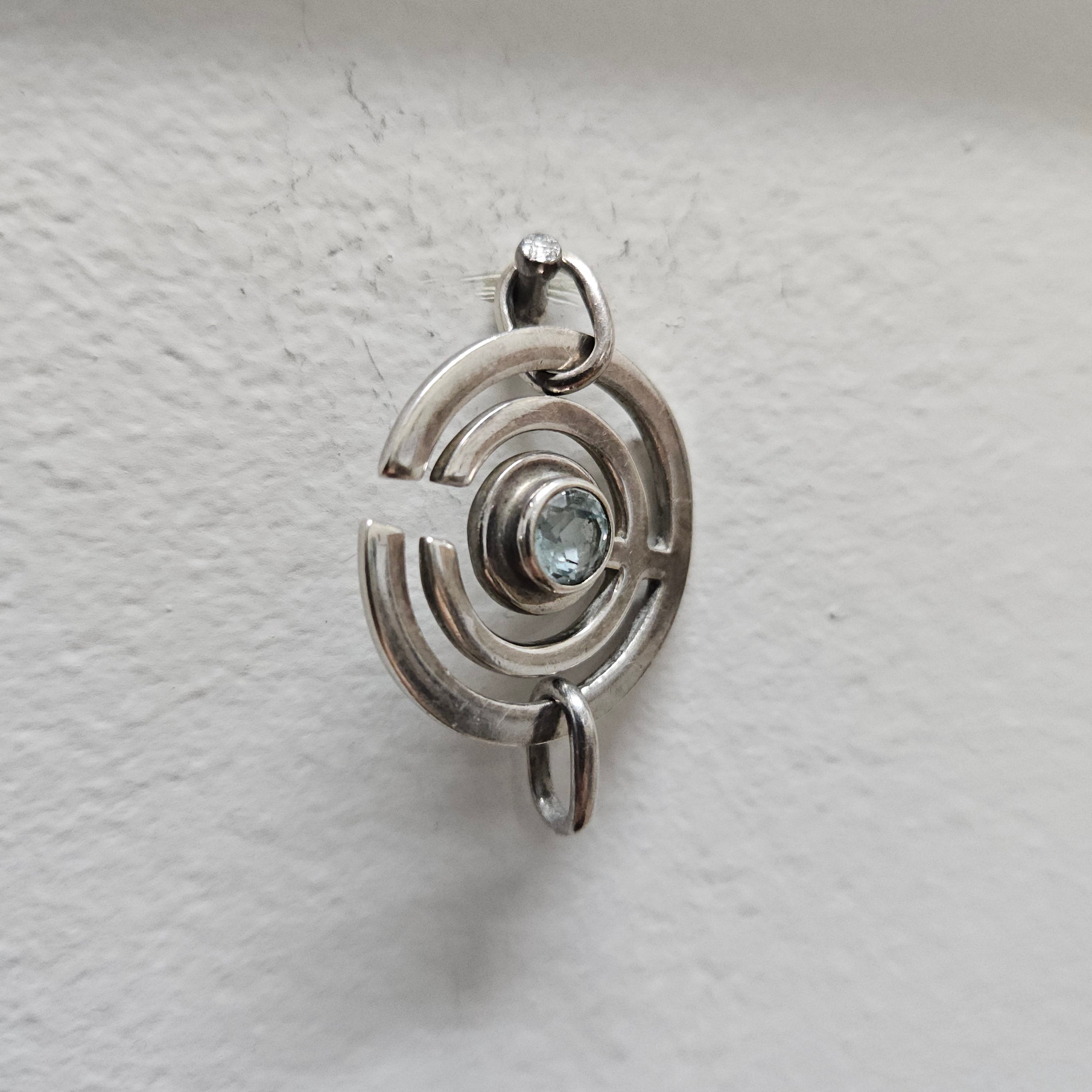 Sterling Silver Scandinavian Design Pendant | Antique & Vintage | Moonee Ponds Antiques | Australia Wide Delivery
