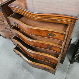 Pair of Georgian Style Chest of Drawers With Four Drawers & a Pull-Out