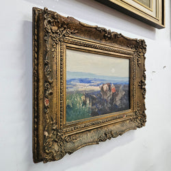 Oil on board by John Banks 'Ploughing the Fields' | Antique & Vintage | Moonee Ponds Antiques | Australia Wide Delivery