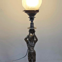 Rare Art Deco Egyptian Revival Lamp