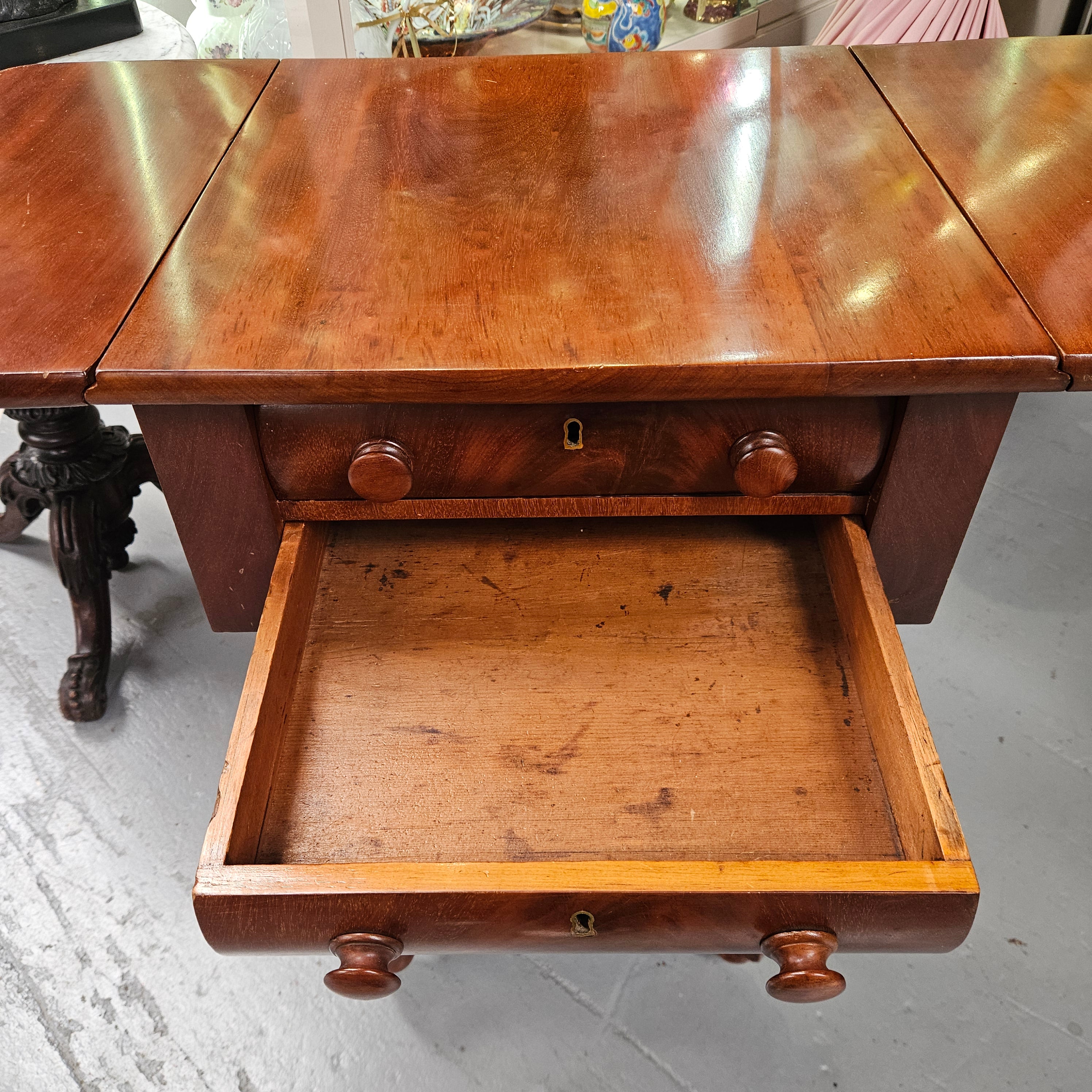 William IV Mahogany Sewing/Work Table | Antique & Vintage | Moonee Ponds Antiques | Australia Wide Delivery